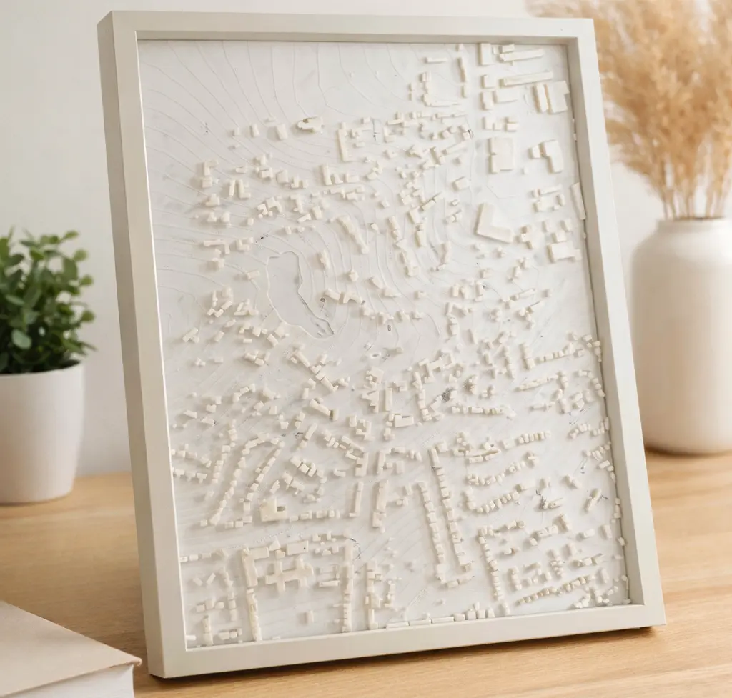 Polyplaces 3D map sculpture hero image